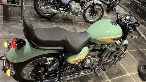 Finally Here Is 2023 Royal Enfield Meteor 350 Aurora Green Review Price New Update Features