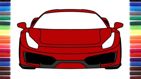 Car Front View Drawing