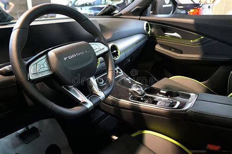 Interior And Driver Seat Of Modern Chinese Compact Crossover Suv Car