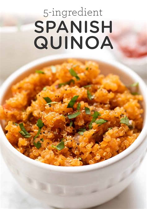 Easy Spanish Quinoa Recipe 5 Ingredients And Gf Simply Quinoa