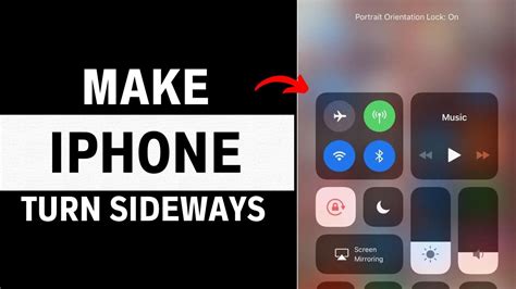 How To Make Your Iphone Turn Sideways Youtube