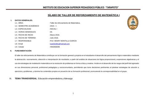 Pdf Instituto De Educacion Superior Pedag Gico Pdf File Iv Matriz