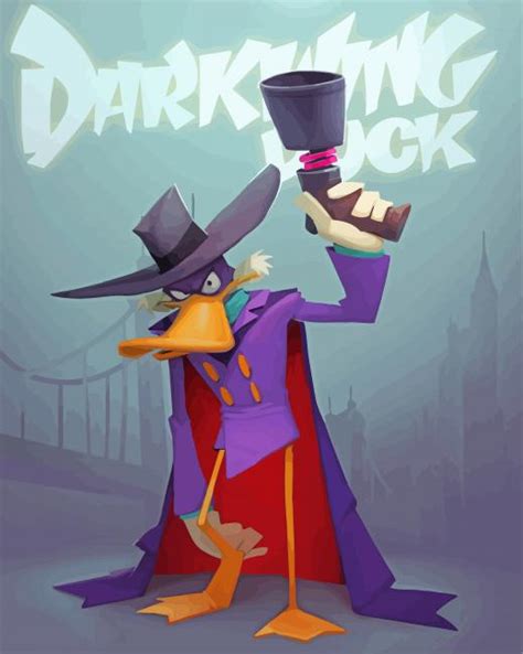 Darkwing Duck Disney Cartoon - 5D Diamond Painting - DiamondPaintings.Pro