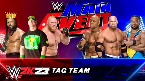 Wwe K Team Roman Reigns John Cena Brock Lesnar Vs Team Goldberg