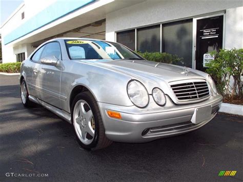 Brilliant Silver Metallic Mercedes Benz Clk Coupe