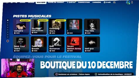 Boutique Fortnite Du D Cembre Item Shop December Youtube