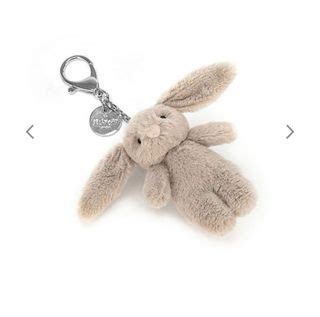 JellyCat Bashful Bunny Truffle Bag Charm Hobbies Toys Toys Games