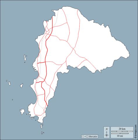 チョンブリー県 無料地図 無料の空の地図 無料のアウトラインマップ 無料のベースマップ 輪郭 道路