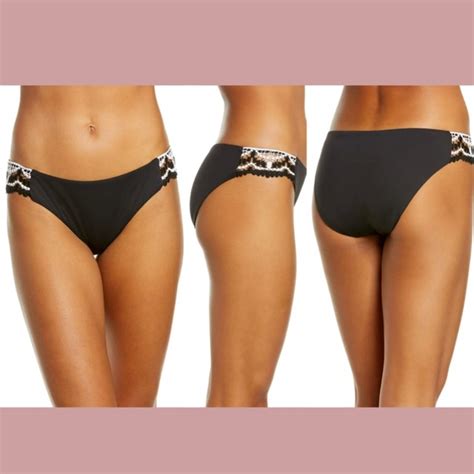 Becca Swim New Becca Small Delilah Avery Crochetside Bikini Bottoms