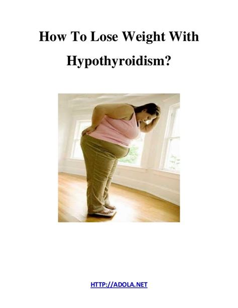 How To Lose Weight With Hypothyroidism