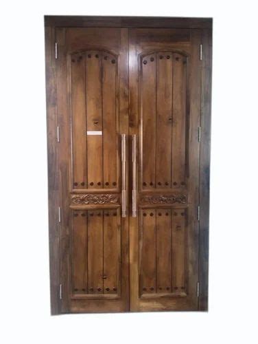 Exterior 30mm Brown Teak Wood Double Door For Home At Rs 820 Sq Ft In