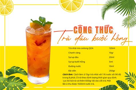 TOP công thức trà trái cây nhiệt đới kinh doanh HOT TREND FarmZone