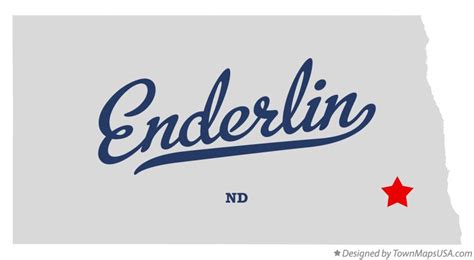 Map of Enderlin, ND, North Dakota