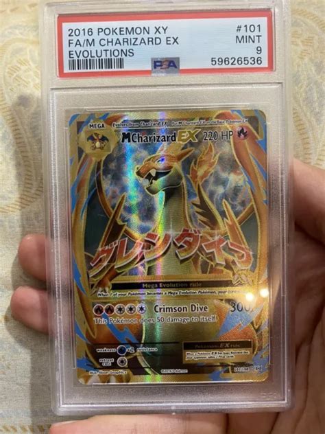 Pok Mon Xy Evolutions Mega Charizard Ex Full Art Psa Bgs Graad