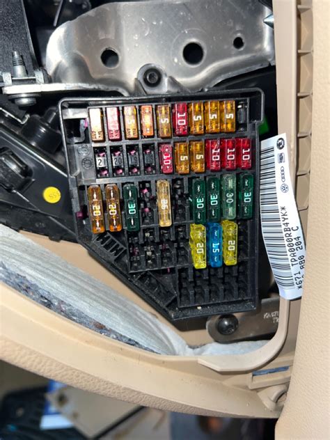 Looking To Find A Correct Fuse Box Diagram For A 2007 Vw Passat 2 0t Wagon 4cyl Fsi Bpy I’m