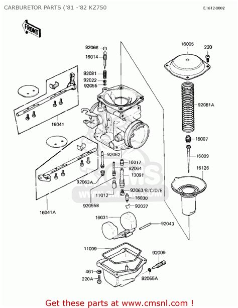 Kawasaki Kz750e2 1981 Usa Canada Carburetor Parts 81 82 Kz750 Buy Original Carburetor