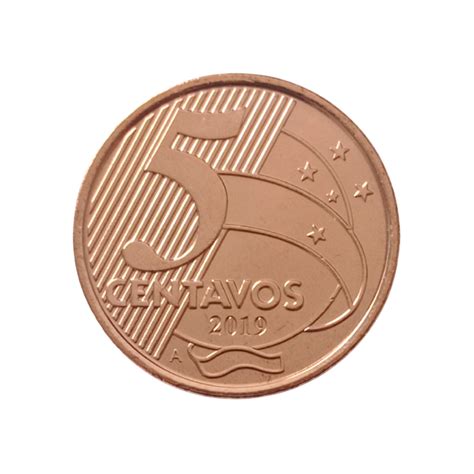 Brasil 5 Centavos 2019 FC Letra A