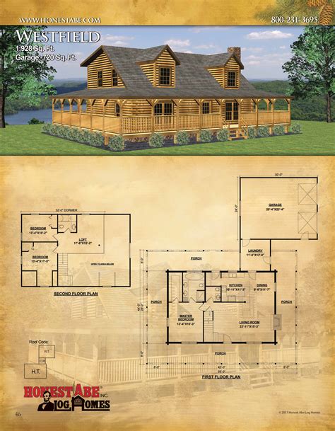 Browse Floor Plans for Our Custom Log Cabin Homes