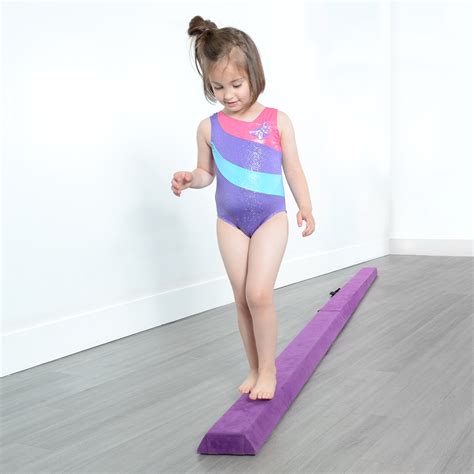 Milliard (Wood 9.5 Feet) Folding Balance Beam Extra Long Competition Style Gymnastics Floor Beam ...