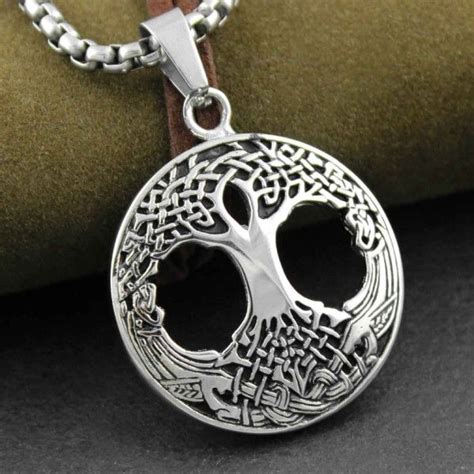 Yggdrasil Tree Of Life Knotwork Necklace