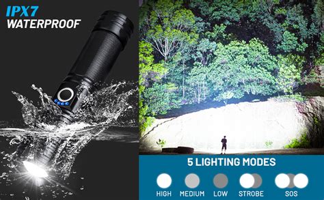 Lylting Led Flashlights High Lumens Rechargeable Lumens