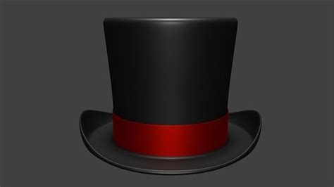 Top Hat 3d Model Cgtrader