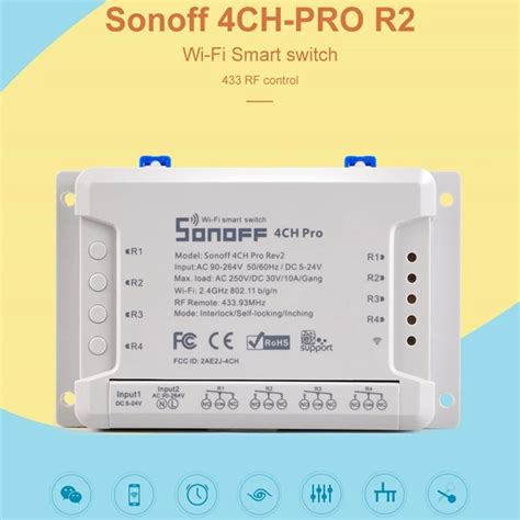 Sonoff 4CH Pro R2 Smart Wifi Switch 433MHz RF Wifi Light Switch COMPARISON