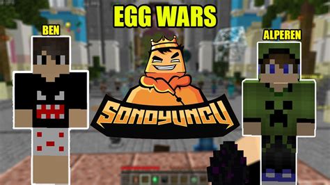 Alperen İle Beraber Egg Wars Oynuyoruz Minecraft Son oyuncu