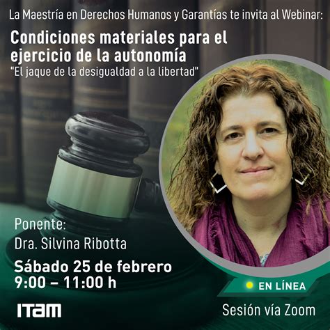 Webinar de la Maestría en Derechos Humanos y Garantías Condiciones