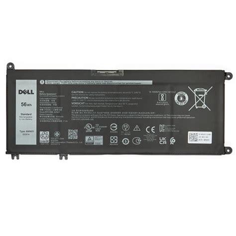 Dell 4 Cell 56 Wh Lithium Ion Replacement Battery For Select Laptops