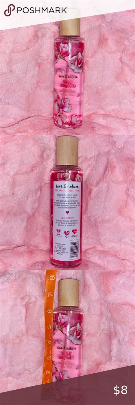 Love And Nature Sugar Magnolia Body Mist Perfume 8in Body Mist Scented