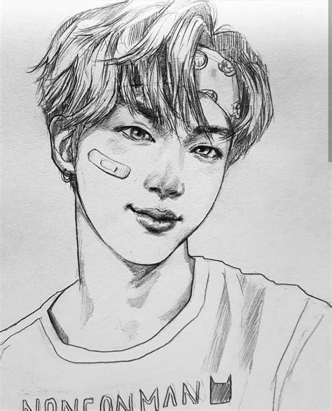 Pin De Aide En Dibujos Bts Dibujo Bts Fanart Producción Artística