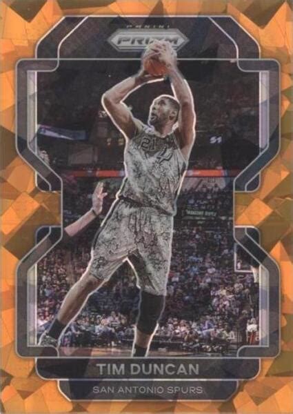 2021 22 Panini Prizm Orange Ice Prizm 268 Tim Duncan For Sale Online