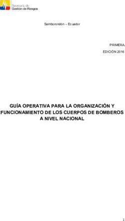 GUÍA OPERATIVA PARA LA ORGANIZACIÓN Y FUNCIONAMIENTO DE LOS CUERPOS DE