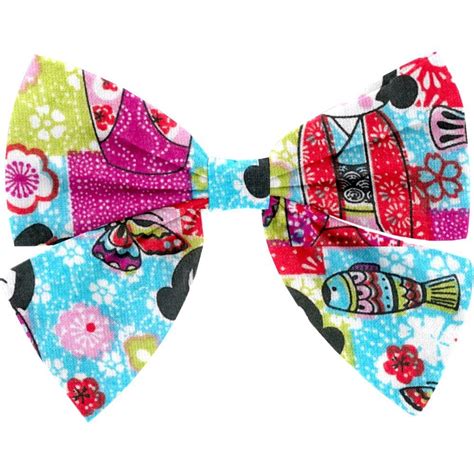 Barrette Noeud Papillon Kokeshis Papa Pique Et Maman Coud