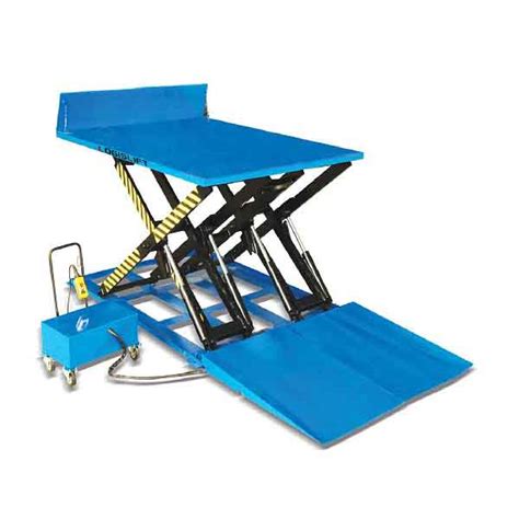 Low Profile Scissor Lifting Table With Ramp