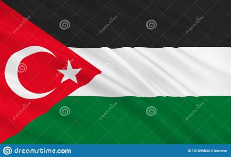 Flag of Gaza, Palestine stock illustration. Illustration of palestinean ...