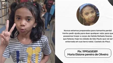 Menina falece em São Paulo e família pede ajuda para trazer corpo para