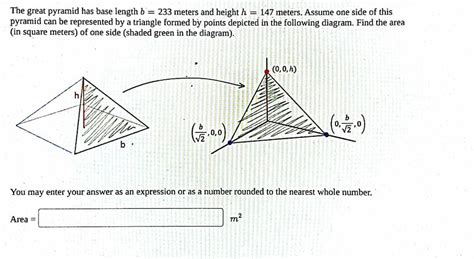 Answered The Great Pyramid Has Base Length B Bartleby