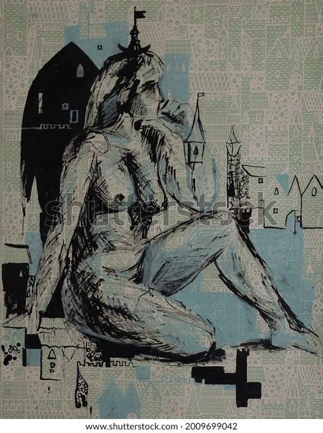 Normal Body Proportions Woman Naked Silhouette Stock Illustration Shutterstock