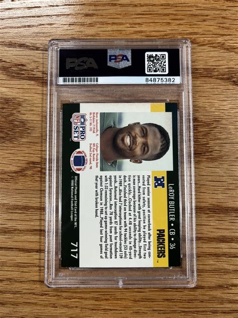 Pro Set Draft Leroy Butler Rc For Sale Online Ebay