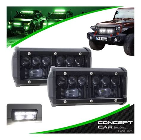 Par Faro Barra Auxiliar Hiper Led Lupa Pulgada Jeep X Env O Gratis