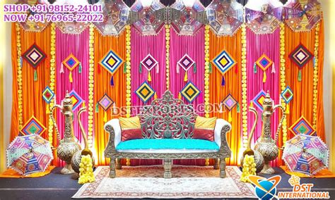 Stage Decoration For Mehndi Function Shelly Lighting