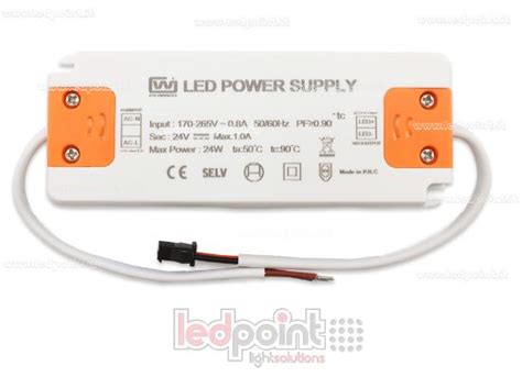 Ledpoint S R L Alimentatore Ultra Thin 24W 24V Con Cavi