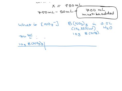 Solved Imagine I Give You 50 Ml Of A 3 M Nacl Solution But That Is Too Concentrated To Use On