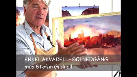 Enkel Akvarell Solnedg Ng Youtube