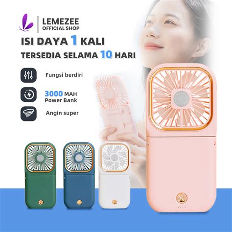 Jual Lemezee Aolida Kipas Angin Portable Mini Usb Lipat Dudukan Ponsel