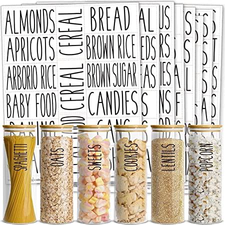 Amazon Pieces Chalkboard Pantry Labels For Food Containers