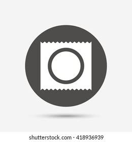 Condom Package Safe Sex Sign Icon Stock Vector Royalty Free