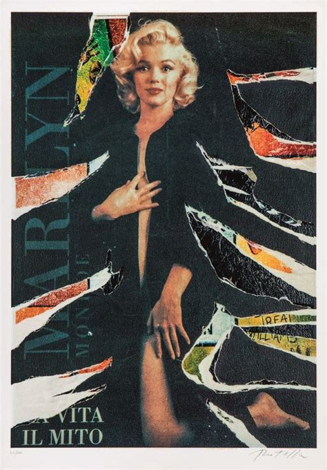 Mimmo Rotella Omaggio A Marilyn Asta Grafica E Multipli Incanto